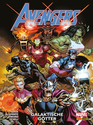 cover image of Avengers Neustart Paperback, Band 1--Galaktische Götter